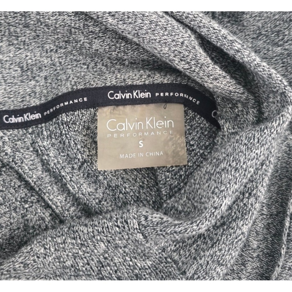 Calvin Klein Gray High-Low Cowl‎ Neckline Long Sleeve Open Front Sweater S - Picture 3 of 6